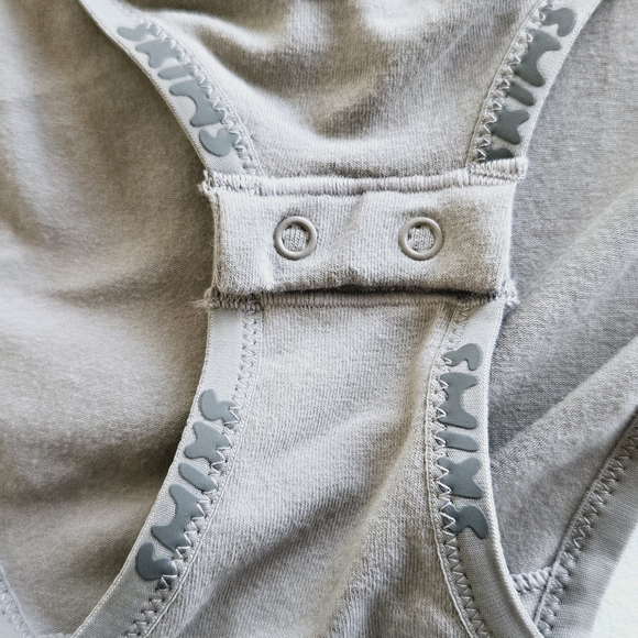 🏷️Skims 4X Cotton Logo Bodysuit Smoke - Picture 5 of 12